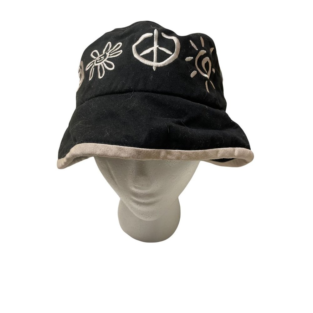 DISNEY Black bucket hippie hat